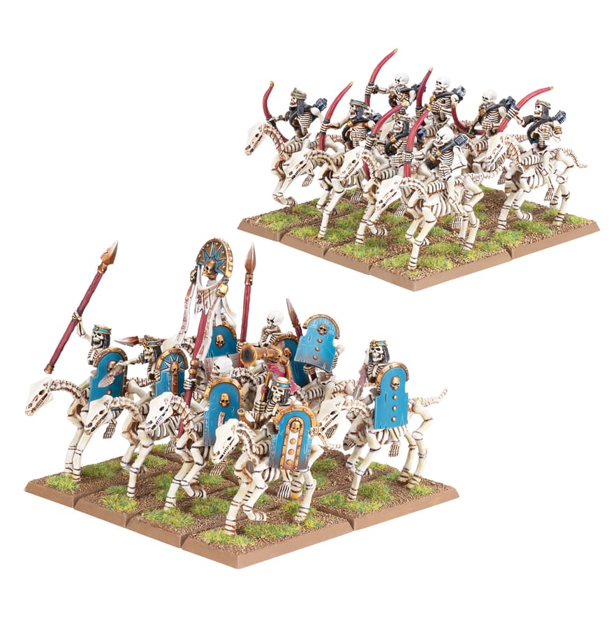 WarForge - Cavaliers Squelettes/Archers Squelettes à Cheval des Rois des Tombes - Games Workshop tomb kings