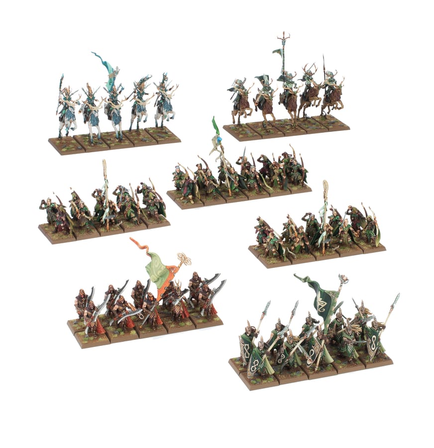 WarForge - Bataillon des Royaumes Elfes Sylvains - Games Workshop wood elves
