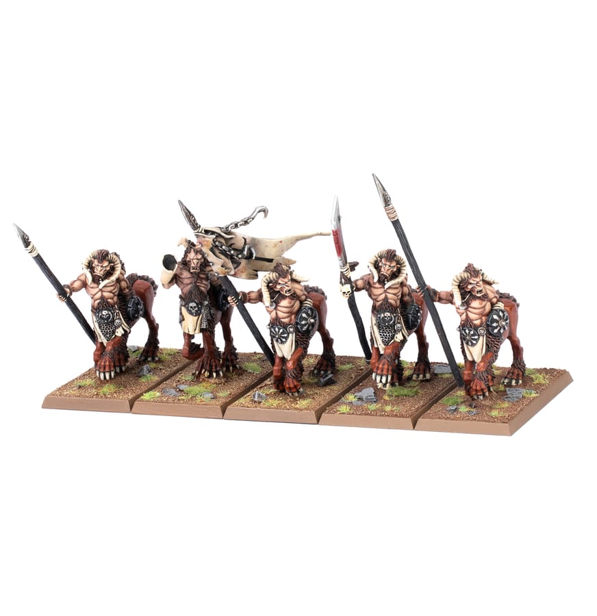 WarForge - État-major de Harde de Centigors - Games Workshop beastmen