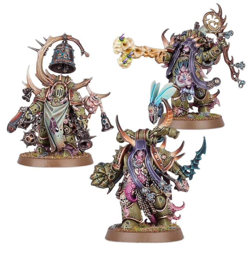 WarForge - Essaimeur Répugnant, Délabreur Délétère et Champion Marine de la Peste - Warhammer - Death Guard