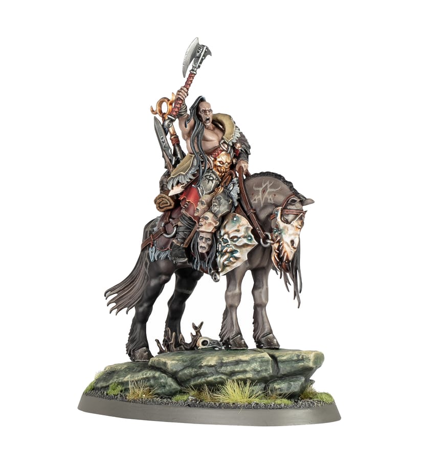 WarForge - Chef de Guerre Noir-serment sur Destrier - Games Workshop slaves to darkness