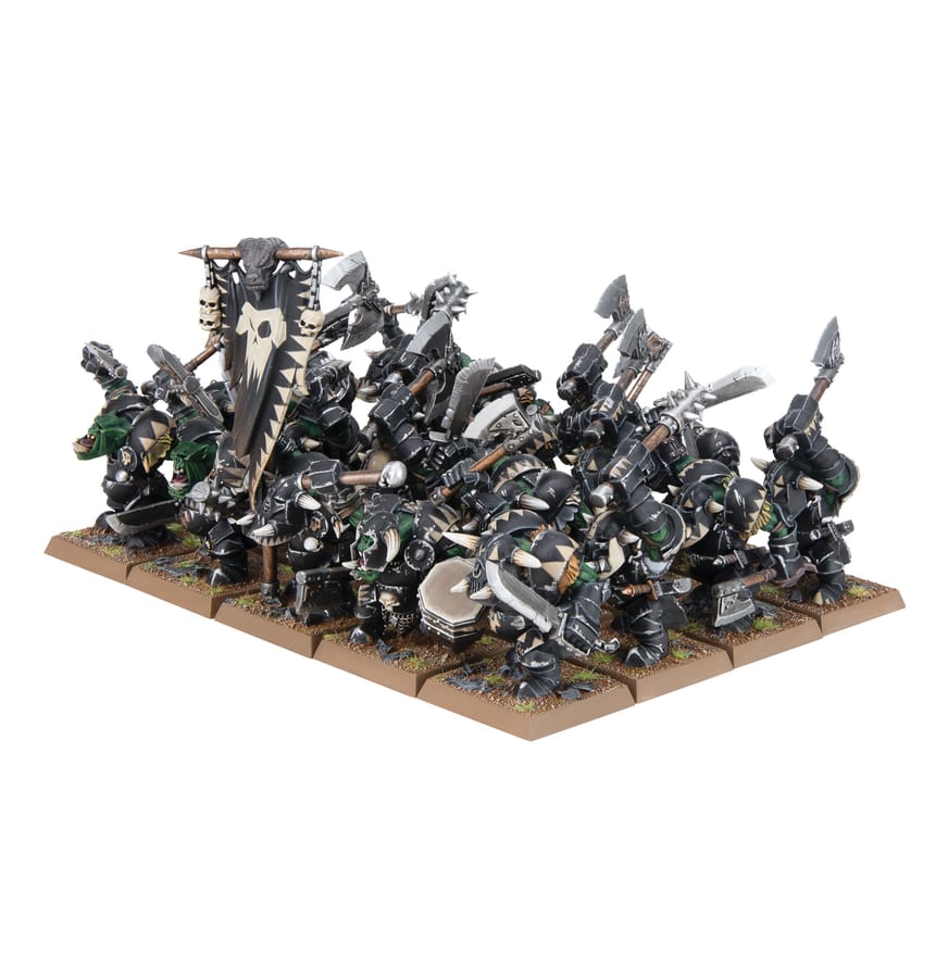 WarForge - Bande d'Orques Noirs - Games Workshop orcs and goblins