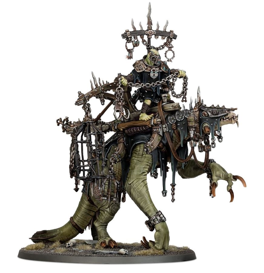 WarForge - Boss Karrach' sur Bête Faukarde - Games Workshop orruk warclans