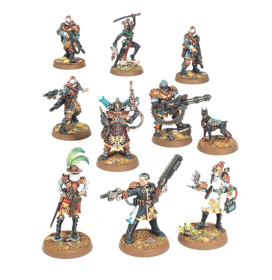 WarForge - Entourage de Libre Marchand et Cosmomarins d’Armes - Games Workshop agents imperium