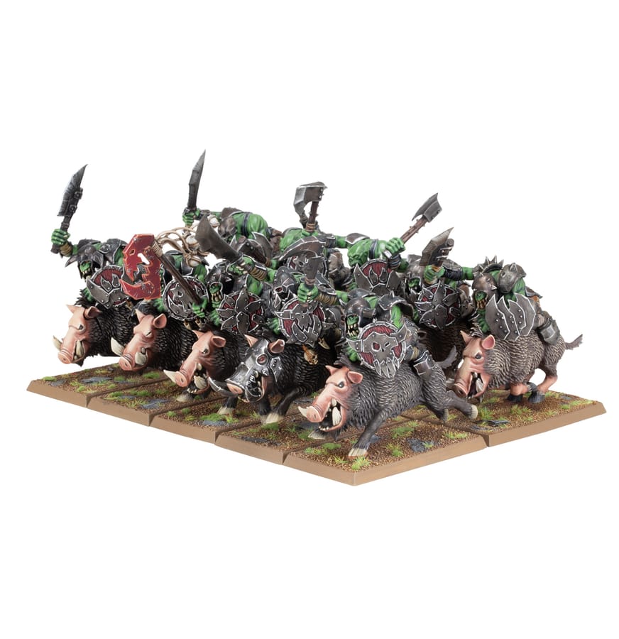 WarForge - Bande d'Orques sur Sangliers - Games Workshop orcs and goblins