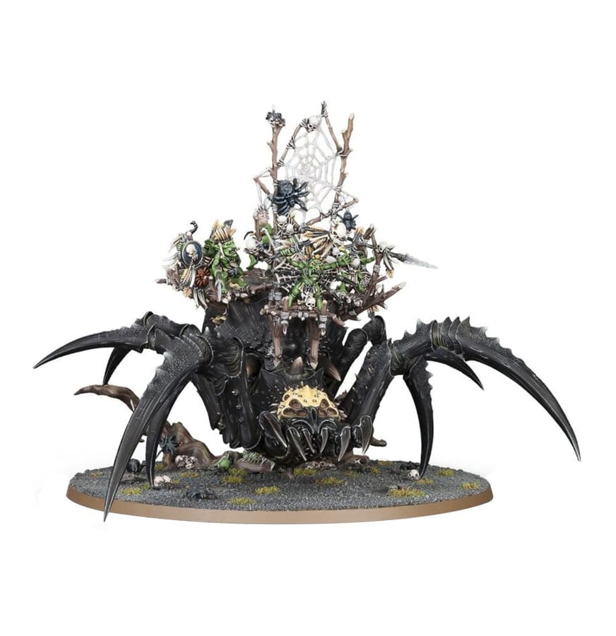 WarForge - Chamane Tisseur sur Arachnarok - Warhammer - Gloomspite Gitz